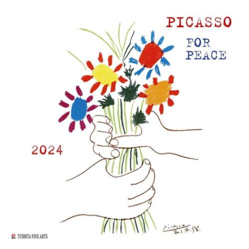 2024 Calendar TUSHITA 壁掛けカレンダー2024年 Pablo Picasso - For Peace