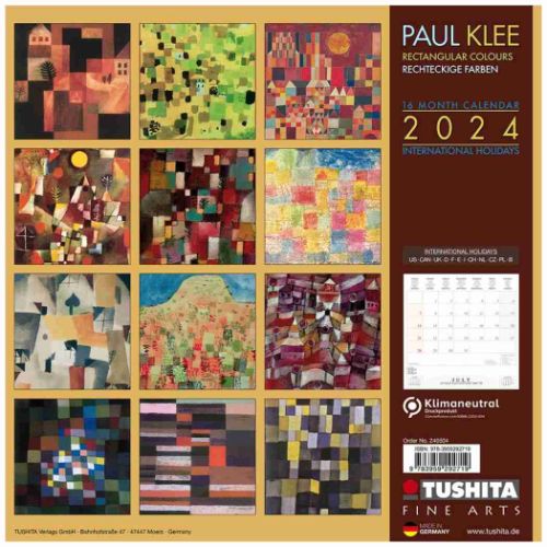 壁掛けカレンダー2024年 TUSHITA 2024 Calendar Paul Klee - Rectangular Colours｜cinemacollection｜10