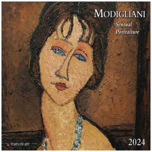 壁掛けカレンダー2024年 TUSHITA 2024 Calendar Amedeo Modigliani - Sensual Portraits