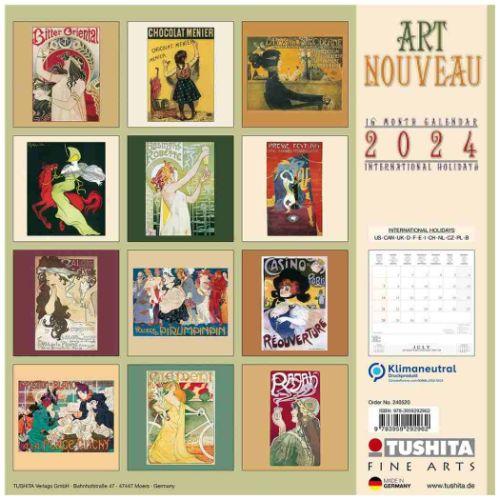 壁掛けカレンダー2024年 TUSHITA 2024 Calendar Art Nouveau｜cinemacollection｜10