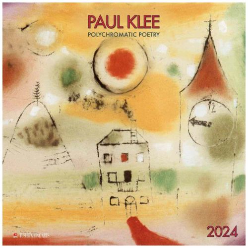 2024 Calendar TUSHITA 壁掛けカレンダー2024年 Paul Klee - Polychromatic Poetry アート 名画