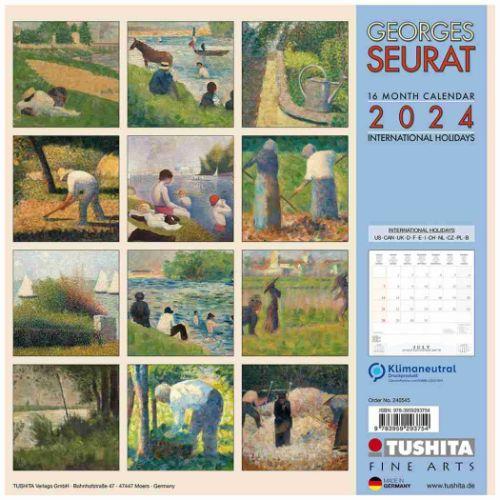 壁掛けカレンダー2024年 TUSHITA 2024 Calendar Georges Seurat｜cinemacollection｜10
