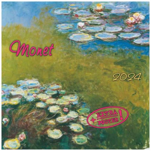 2024 Calendar artwork STUDIOS 壁掛けカレンダー2024年 Claude Monet