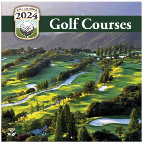 2024 Calendar TURNER 壁掛けカレンダー2024年 Golf Courses Photo