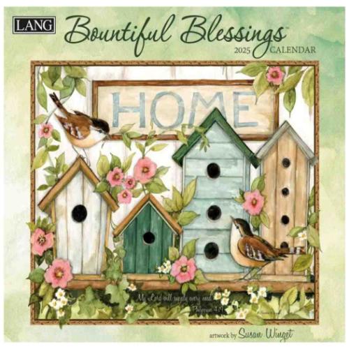 壁掛けカレンダー2025年 2025 Calendar Susan Winget LANG ラング Bountiful Blessings