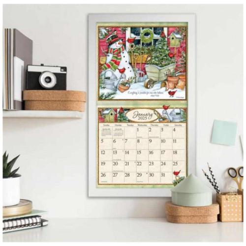 壁掛けカレンダー2025年 2025 Calendar Susan Winget LANG ラング Bountiful Blessings