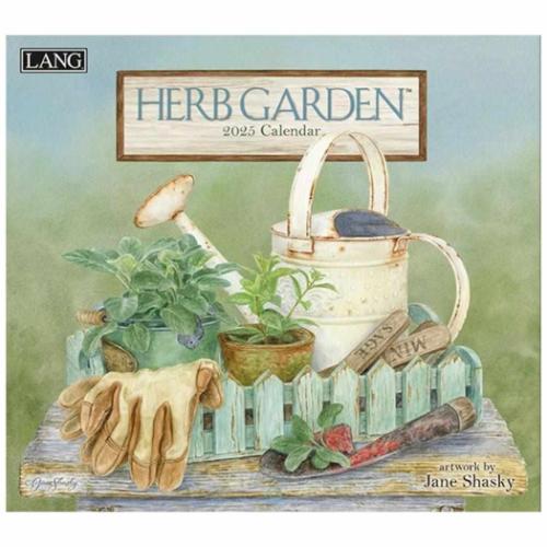 2025 Calendar 壁掛けカレンダー2025年 LANG ラング Herb Garden Jane Shasky カントリー ボタニカル