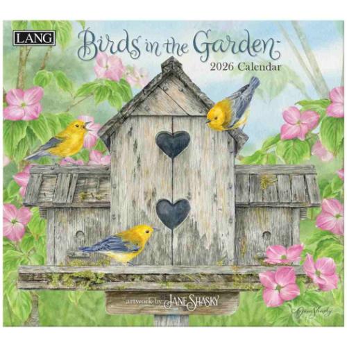 壁掛けカレンダー2026年 LANG ラング 2026 Calendar Jane Shasky Birds