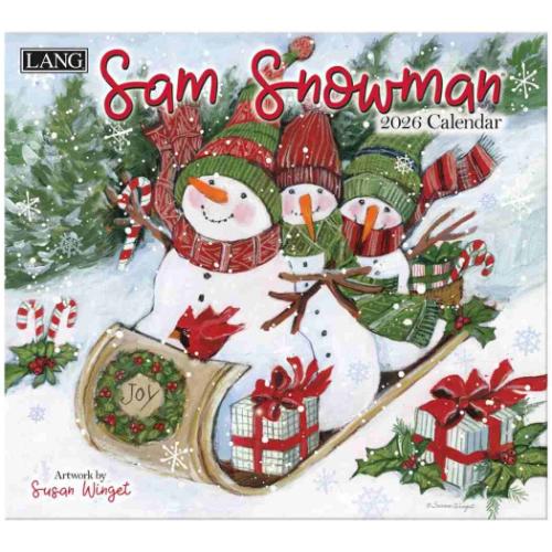 2026 Calendar LANG ラング 壁掛けカレンダー2026年 Sam Snowman Susan Winget