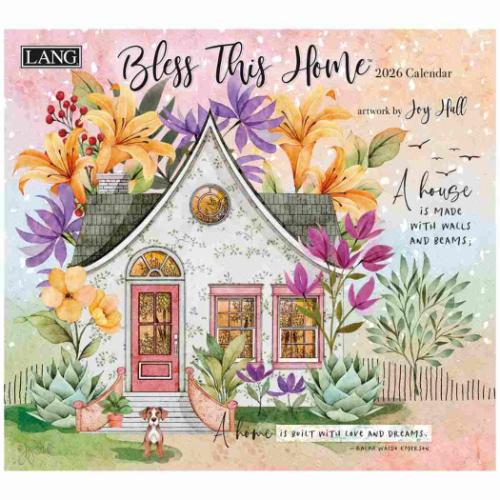 2026 Calendar LANG ラング 壁掛けカレンダー2026年 Joy Hall Bless