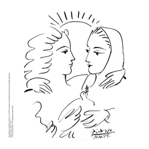 2026 Calendar TUSHITA 壁掛けカレンダー2026年 Picasso - For Peace アート 名画 インテリア