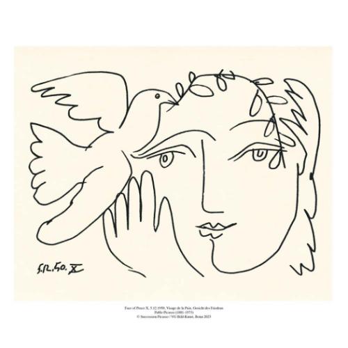 2026 Calendar TUSHITA 壁掛けカレンダー2026年 Picasso - For Peace アート 名画 インテリア