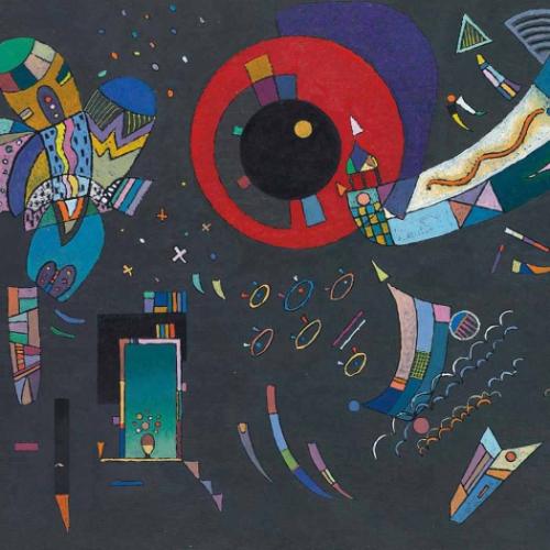 壁掛けカレンダー2026年 2026 Calendar Wassily Kandinsky - Floating Structures TUSHITA ハートアートコレクション