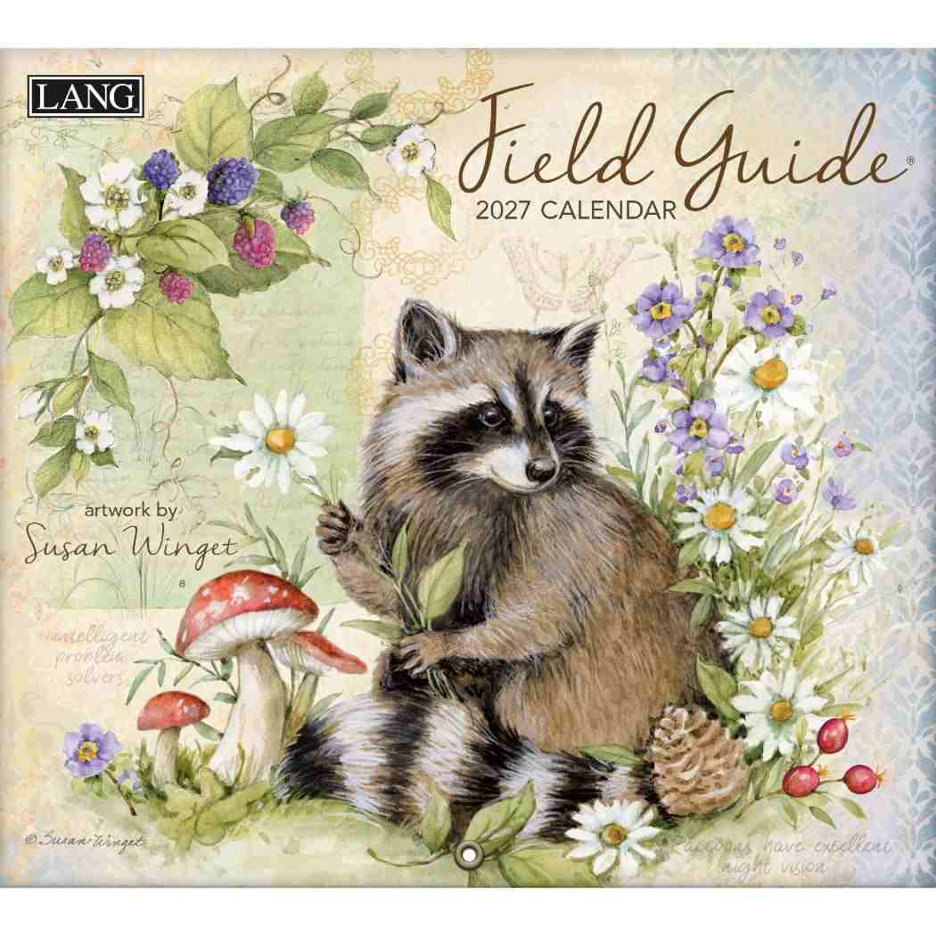 ラング社 SUSAN WINGET アドレスブック レトロ ヴィンテージ 2027 Calendar LANG ラング 壁掛けカレンダー2027年 Field Guide Susan