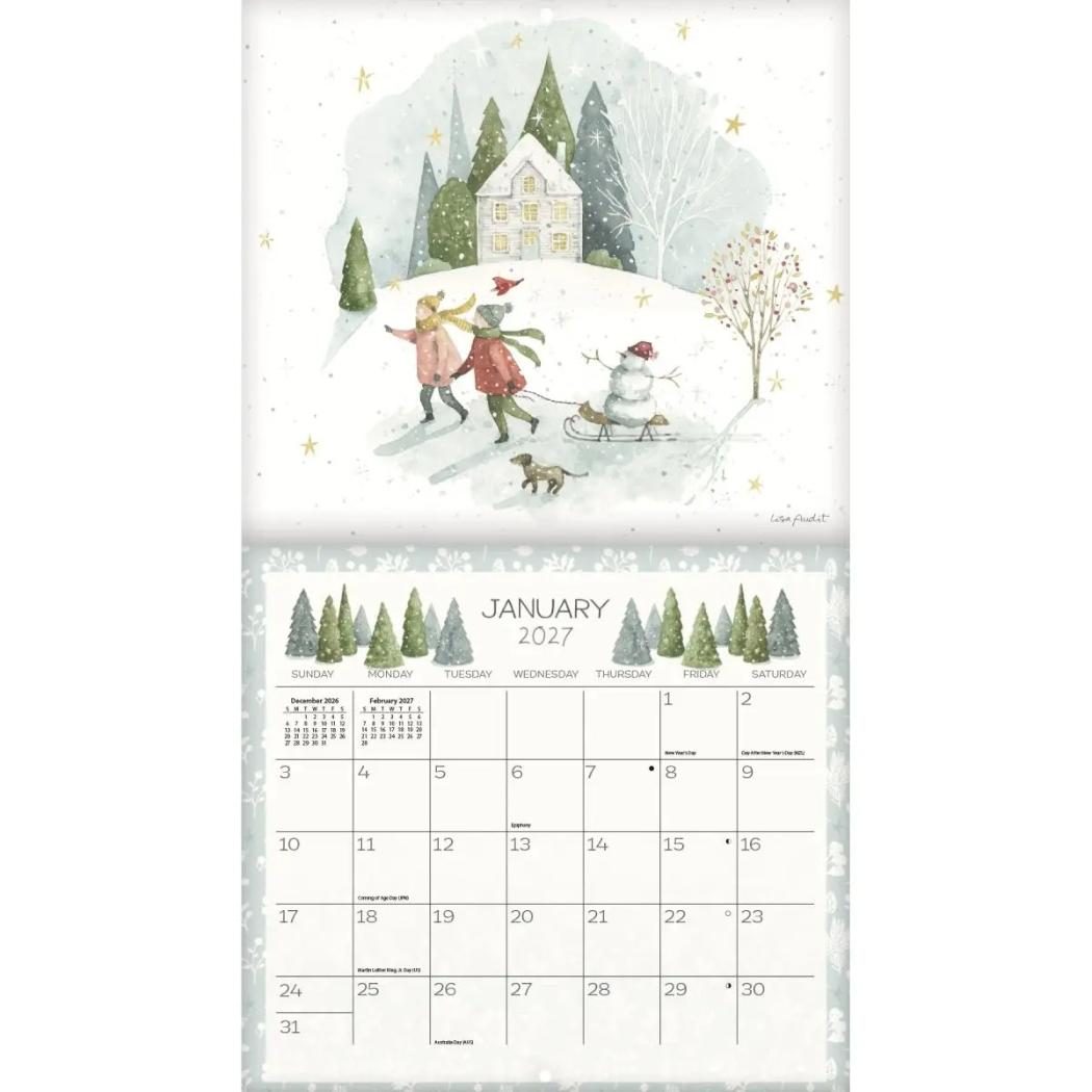 ラング カレンダー 2020 カントリー 風景画 2027 Calendar LANG ラング 壁掛けカレンダー2027年 Blissful Moments