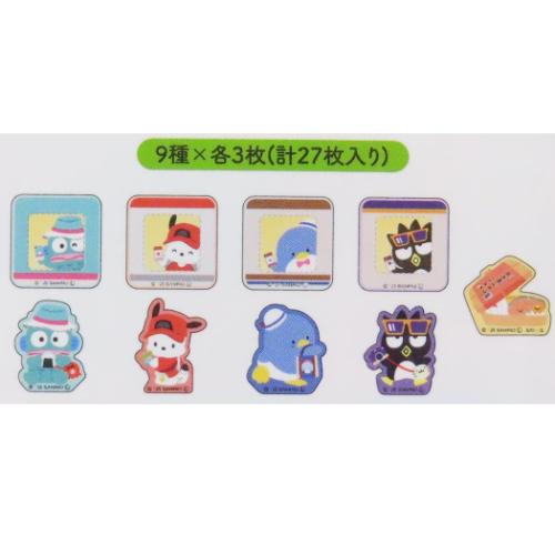ピースシール サンリオキャラクターズ 新幹線フレークシールセット サンリオ キャラフルライナー 手帳 デコシール 手紙