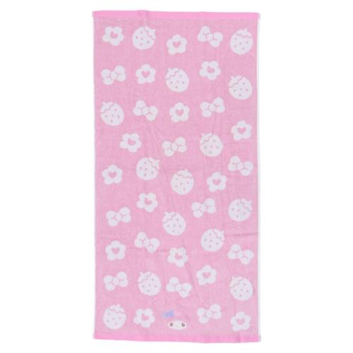 マイメロディ グッズ バスタオル サンリオ キャラクター 無撚糸スチームシャーリングコンパクトバスタオル