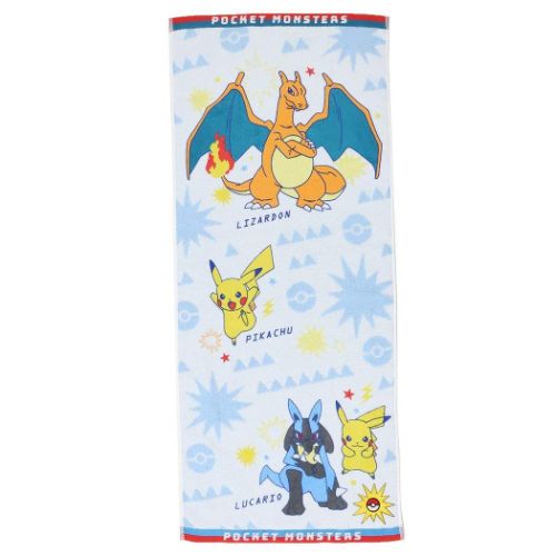 ポケットモンスター グッズ フェイスタオル キャラクター プリントロングタオル N2002 ボーイズ｜cinemacollection