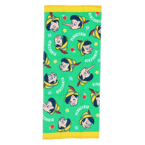 フェイスタオル プリン ロングタオル ピノキオ ディズニー 林タオル