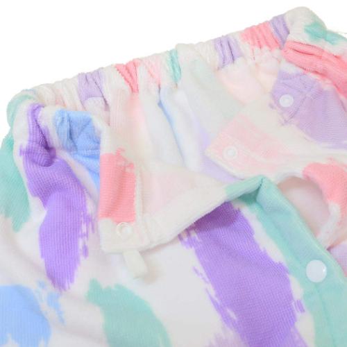 ラップタオル マイクロファイバー巻きタオルL寸 80cm丈巻き巻きタオル ピンキッシュペイント 林タオル 海プール 着替えタオル