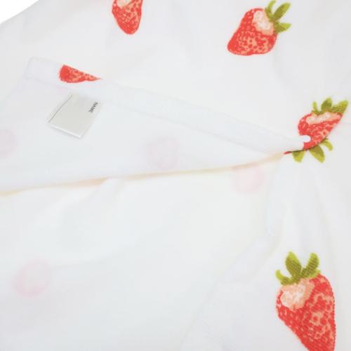 ラップタオル マイクロファイバー巻きタオルM寸 60cm丈巻き巻きタオル チェリーストロベリー 林タオル