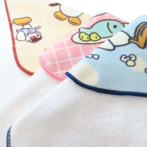 ハンドタオル ピングー プリントウォッシュタオル ポップドット Pingu