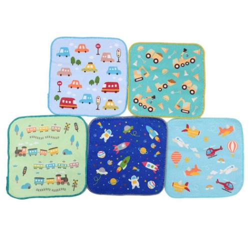 プチタオル5枚組 ハンカチタオル ビバイクル 入園入学準備雑貨 汗拭きタオル