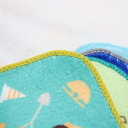 プチタオル5枚組 ハンカチタオル ビバイクル 入園入学準備雑貨 汗拭きタオル