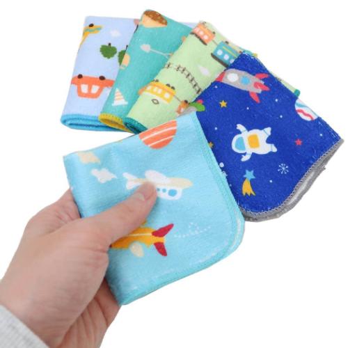 プチタオル5枚組 ハンカチタオル ビバイクル 入園入学準備雑貨 汗拭きタオル