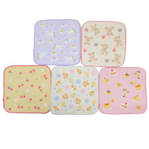 ハンカチタオル プチタオル5枚組 ソーシャル