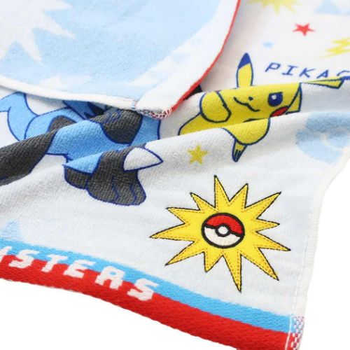 ハンドタオル プリントウォッシュタオル ポケモン ポケットモンスター N2002 ボーイズ 林タオル 汗拭きタオル