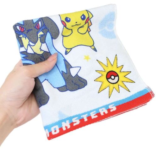 ハンドタオル プリントウォッシュタオル ポケモン ポケットモンスター N2002 ボーイズ 林タオル 汗拭きタオル