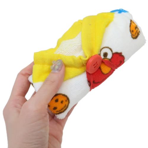 セサミストリート ゴム＆ボタン付きキッズおてふきタオル おりこうタオル スクワッド 林タオル 入園入学準備 幼稚園