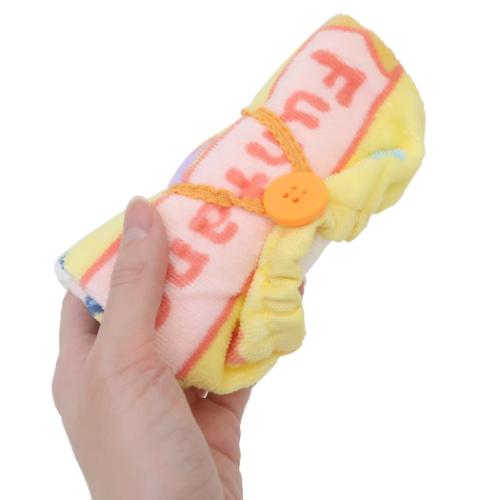 ゴム＆ボタン付きキッズおてふきタオル おりこうタオル ファンターネ！ イエロースター 林タオル 入園入学準備 幼稚園 キャラクター