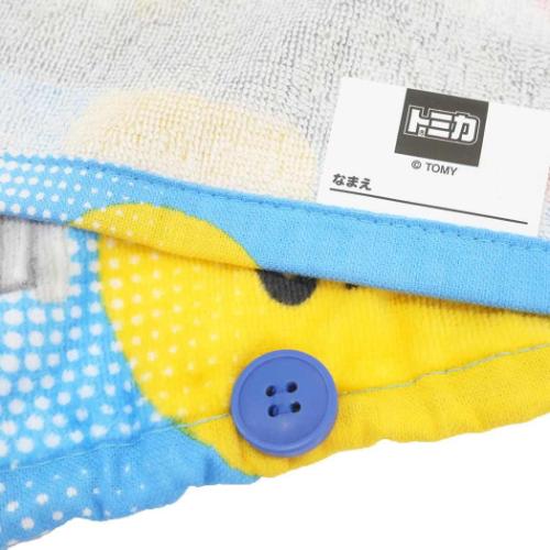 ゴム＆ボタン付きキッズおてふきタオル おりこうタオル TOMICA トミカ プレジ 林タオル 入園入学準備 幼稚園 キャラクター