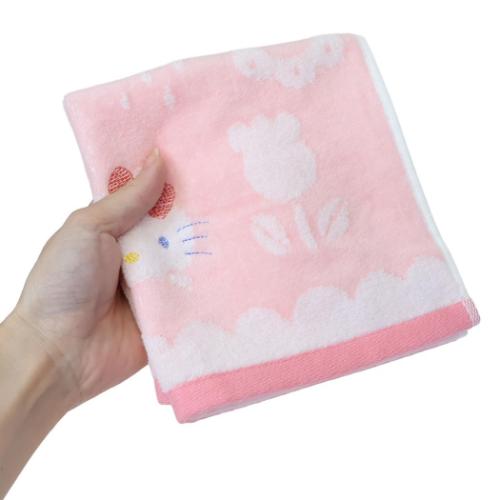 無撚糸スチームシャーリングウォッシュタオル ハンドタオル ハロー