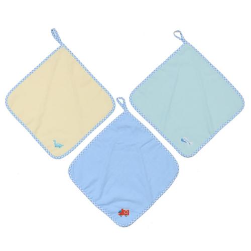 ループタオル ループ付きタオル 3枚組 ガーゼ 男児