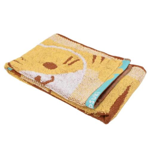 甘撚りジャガードロングタオル nekosuki フェイスタオル ねこ 犬飼タオル のびちゃとら