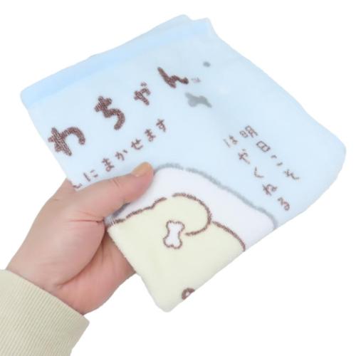 プリントウォッシュタオル ハンドタオル いしよわちゃん サンエックス 犬飼タオル