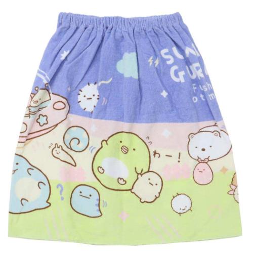 すみっコぐらし プールスカートタオル 60丈 サンエックス ラップタオル キャラクター UFO 犬飼タオル