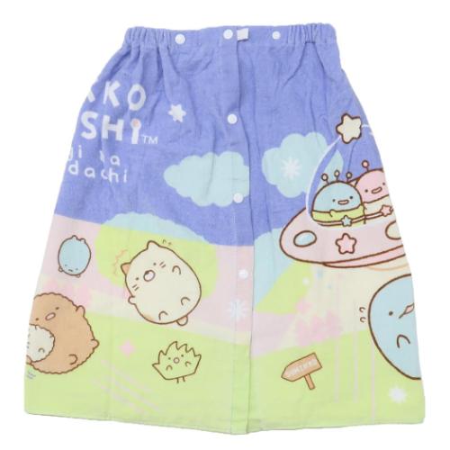 すみっコぐらし プールスカートタオル 60丈 サンエックス ラップタオル キャラクター UFO 犬飼タオル