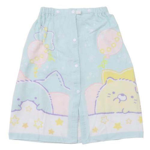 すみっコぐらし グッズ ラップタオル キャラクター プールスカートタオル 60丈 おひるねタイム サンエックス