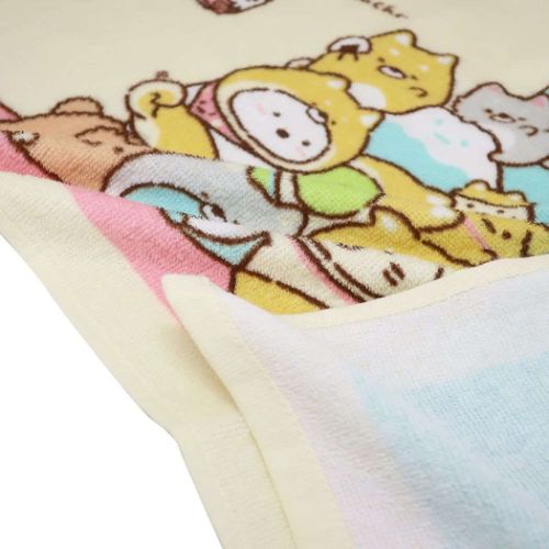 すみっコぐらし プリントロングタオル フェイスタオル いぬタワー サンエックス キャラクター グッズ