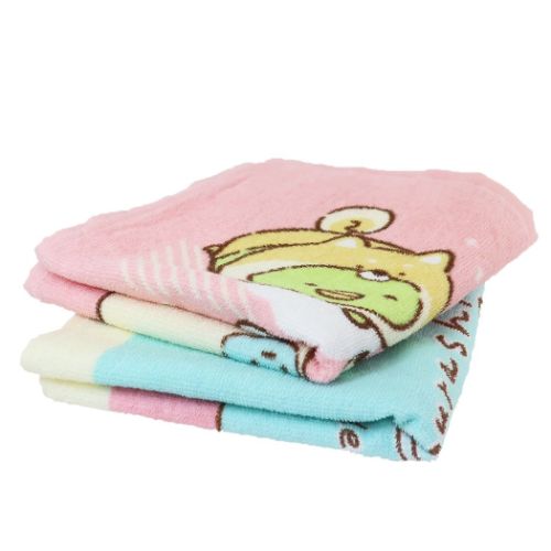 すみっコぐらし プリントロングタオル フェイスタオル いぬタワー サンエックス キャラクター グッズ