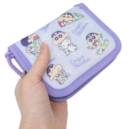 クレヨンしんちゃん グッズ キッズ財布 アニメキャラクター ウォレット パープル