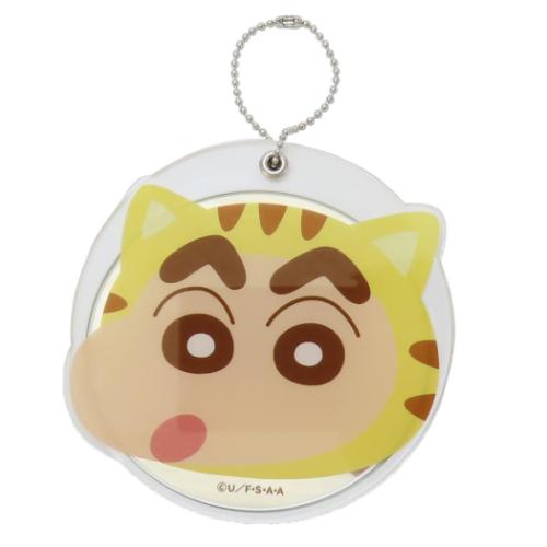 手鏡 スライドミラーL ネコしんちゃん クレヨンしんちゃん アイプランニング ボールチェーン キーチェーン
