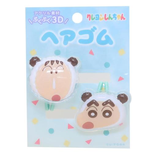ヘアアクセ 立体アクリルヘアゴム2P 2本セット クレヨンしんちゃん ミント アイプランニング