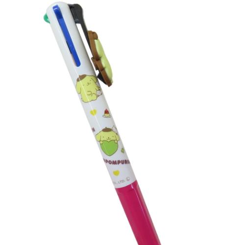ボールペン マスコット付き4色ボールペン サンリオ ポムポムプリン