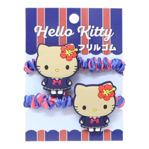 ハローキティ グッズ ヘアアクセ サンリオ キャラクター フリルゴム2P