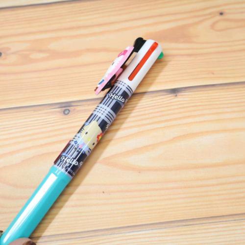 ハローキティ マスコット付き4色ボールペン ボールペン カーディガン